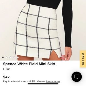 Lulu’s plaid skirt